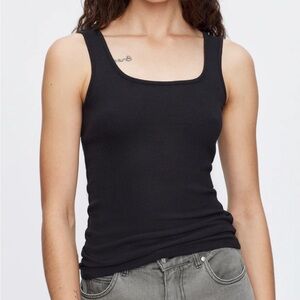 KOTN Square Neck Tank in Black